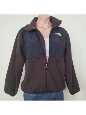 The North Face Gorpcore Brown Fleece Winter Pullover (Boy L)